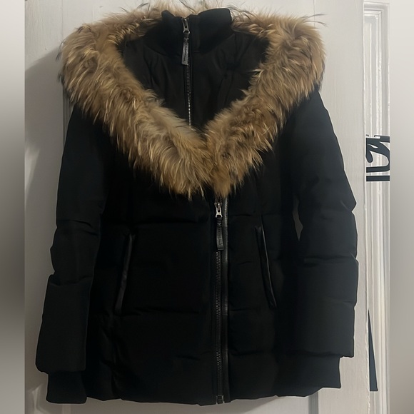 Mackage Jackets & Blazers - Mackage Black Puffer Jacket with Fur Trim